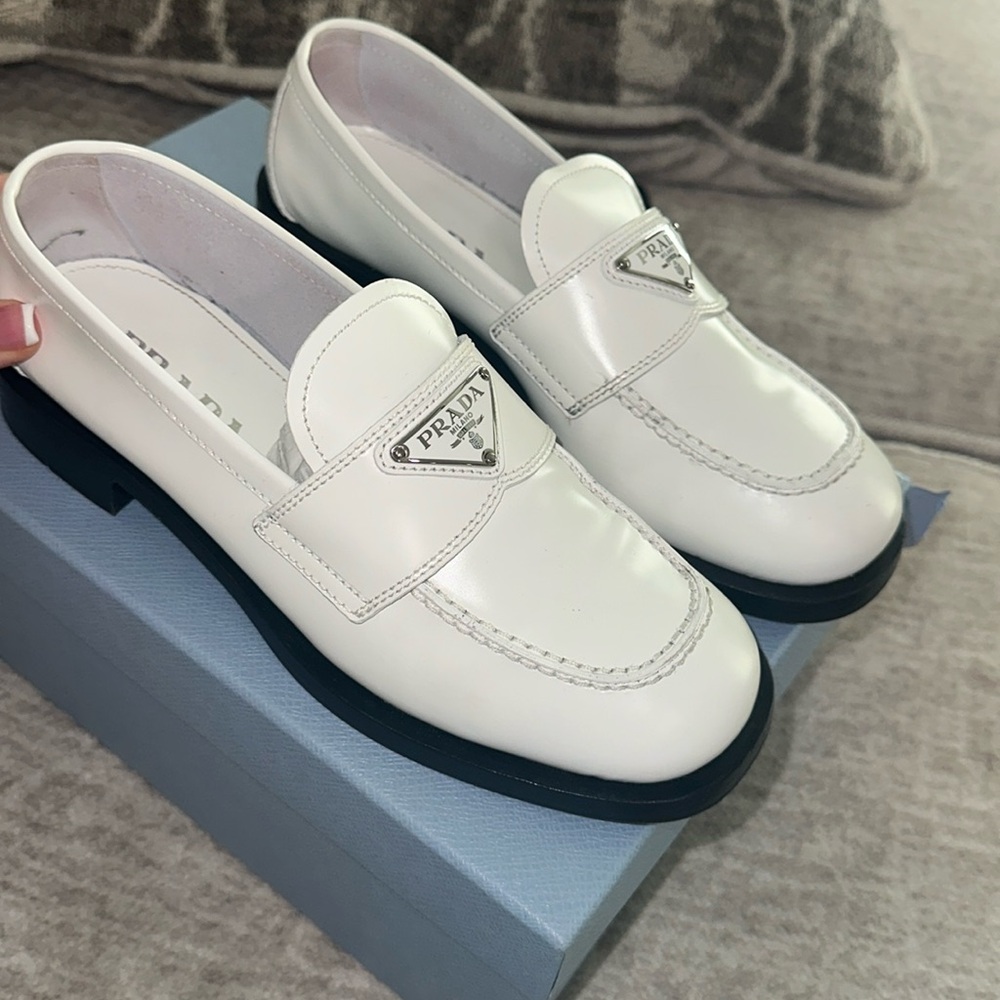 Patent leather loafers